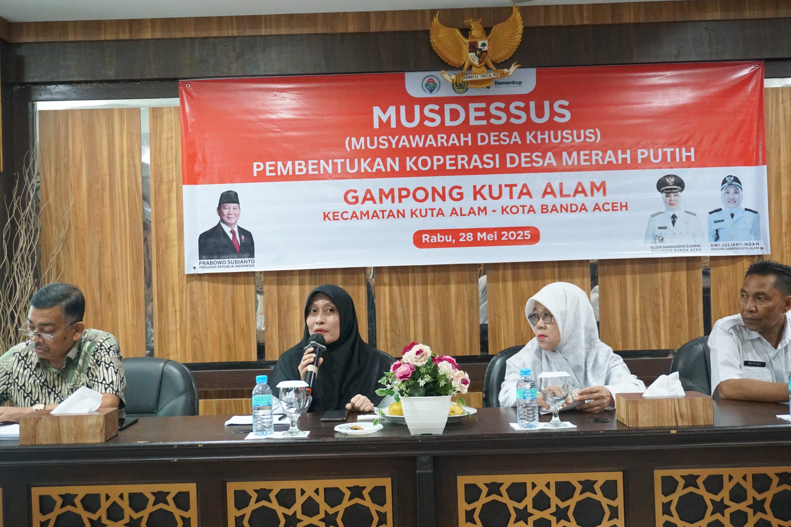 Kata kata sambutan dari Keuchik Gampong Kuta Alam