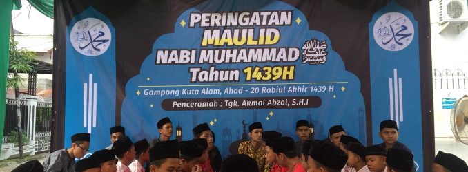 Masyarakat+Gampong+Kuta+Alam+menggelar+Peringatan+Maulid+Nabi+Muhammad+SAW+Tahun+1439+H